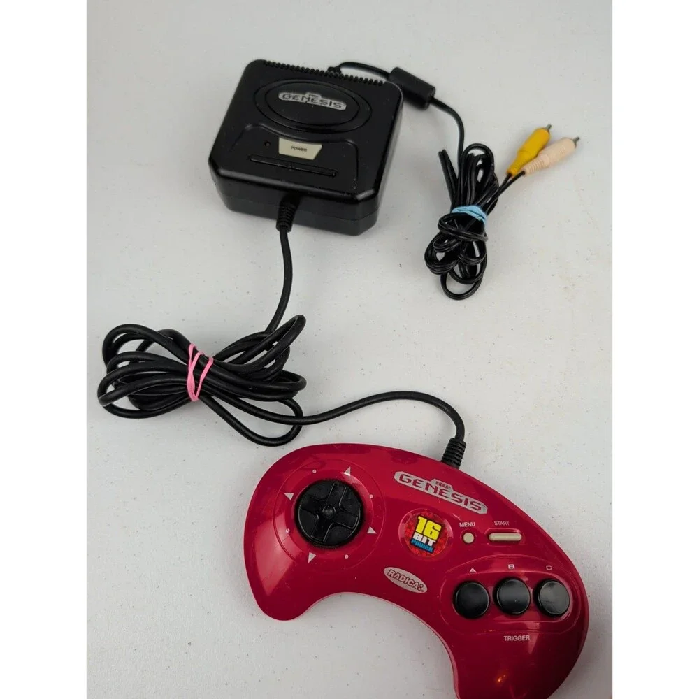 Radica Sega Genesis 16 BIT Power - Plug & Play 6-in-1 Game System Red 2004 Works